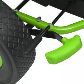 Vidax kart cu pedale cu șezut reglabil verde, 5 image