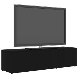 Comodă tv, negru, 120 x 34 x 30 cm, pal, 3 image