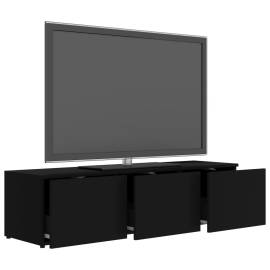 Comodă tv, negru, 120 x 34 x 30 cm, pal, 5 image