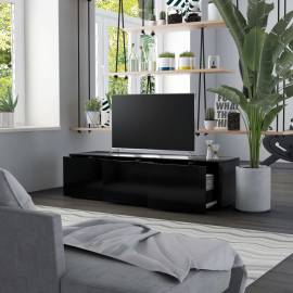 Comodă tv, negru, 120 x 34 x 30 cm, pal, 4 image