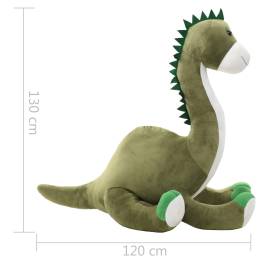 Jucărie dinozaur brontosaurus, verde, pluș, 6 image