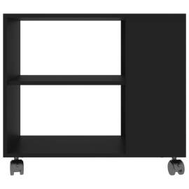 Masă laterală, negru, 70 x 35 x 55 cm, pal, 4 image