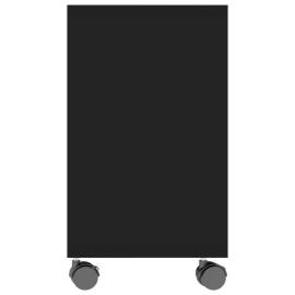 Masă laterală, negru, 70 x 35 x 55 cm, pal, 5 image
