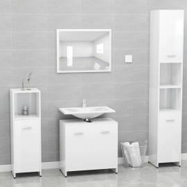 Dulap de baie, alb extralucios, 60 x 33 x 61 cm, pal, 5 image