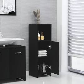 Dulap de baie, negru, 30 x 30 x 95 cm, pal, 3 image