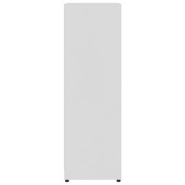Dulap de baie, alb extralucios, 30 x 30 x 95 cm, pal, 8 image