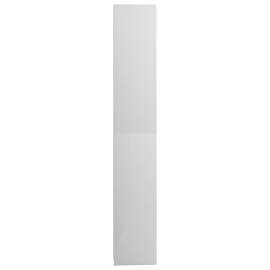 Dulap de baie, alb extralucios, 30x30x183,5 cm, pal, 7 image