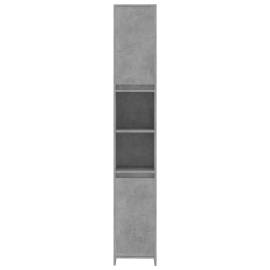 Dulap de baie, gri beton, 30x30x183,5 cm, pal, 6 image