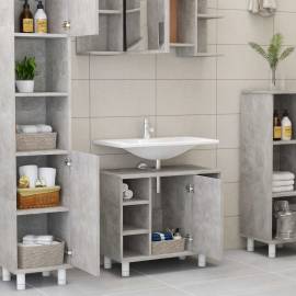 Dulap de baie, gri beton, 60 x 32 x 53,5 cm, pal, 3 image