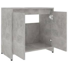 Dulap de baie, gri beton, 60 x 33 x 58 cm, pal, 7 image