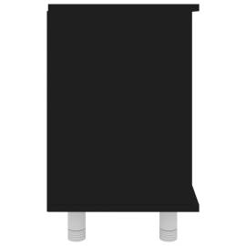Dulap de baie, negru, 60 x 32 x 53,5 cm, pal, 7 image