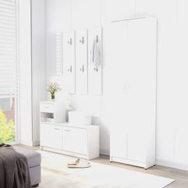 Șifonier de hol, alb extralucios, 55 x 25 x 189 cm, pal, 4 image