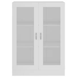 Dulap cu vitrină, alb, 82,5 x 30,5 x 115 cm, pal, 6 image
