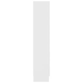 Dulap cu vitrină, alb, 82,5 x 30,5 x 150 cm, pal, 7 image