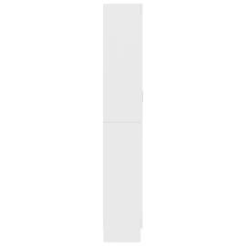 Dulap cu vitrină, alb, 82,5 x 30,5 x 185,5 cm, pal, 7 image