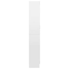 Dulap cu vitrină, alb extralucios, 82,5 x 30,5 x 185,5 cm, pal, 7 image