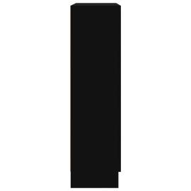 Dulap cu vitrină, negru, 82,5 x 30,5 x 115 cm, pal, 7 image