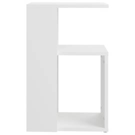 Masă laterală, alb, 36x30x56 cm, pal, 4 image