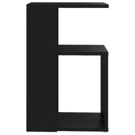 Masă laterală, negru, 36x30x56 cm, pal, 4 image