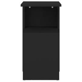 Masă laterală, negru, 36x30x56 cm, pal, 5 image