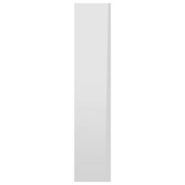 Raft de perete, alb extralucios, 90x16x78 cm, pal, 5 image