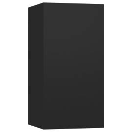 Comodă tv, negru, 30,5x30x60 cm, pal, 2 image