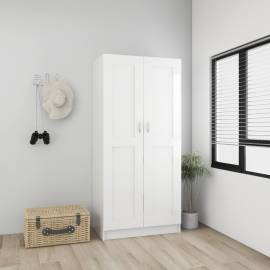 Șifonier, alb extralucios, 82,5x51,5x180 cm, pal, 3 image
