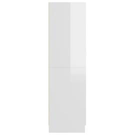 Șifonier, alb extralucios, 82,5x51,5x180 cm, pal, 7 image