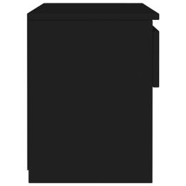 Noptieră, negru, 40x30x39 cm, pal, 5 image