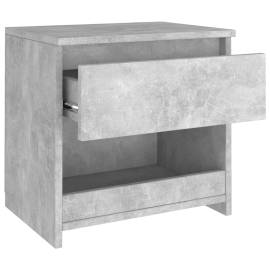 Noptiere, 2 buc., gri beton, 40x30x39 cm, pal, 7 image