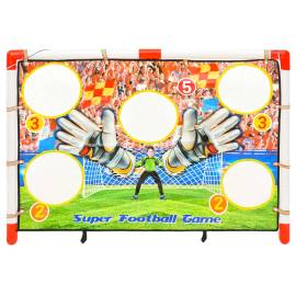 Set poartă de fotbal copii cu perete de poartă 120x51x77,5 cm, 4 image