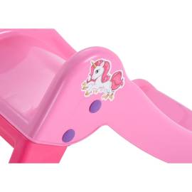 Tobogan pentru copii pliabil, roz, 111 cm, 6 image