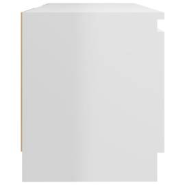 Comodă tv cu lumini led, alb extralucios, 120x30x35,5 cm, 10 image