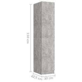 Dulap de farmacie, gri beton, 30x42,5x150 cm, pal, 8 image