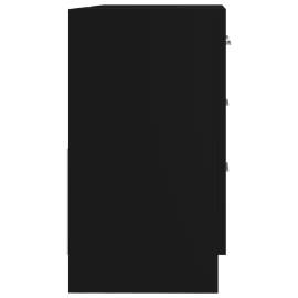 Mască de chiuvetă, negru, 63 x 30 x 54 cm, pal, 6 image