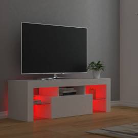 Comodă tv cu lumini led, alb, 120x35x40 cm, 6 image