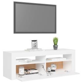 Comodă tv cu lumini led, alb, 120x35x40 cm, 6 image