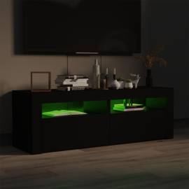 Comodă tv cu lumini led, negru, 120x35x40 cm, 3 image