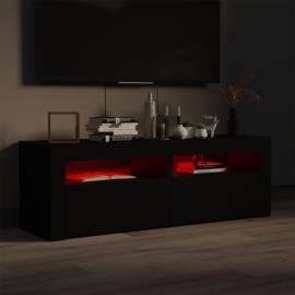 Comodă tv cu lumini led, negru, 120x35x40 cm, 4 image