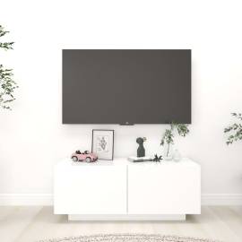 Comodă tv, alb, 100x35x40 cm, pal