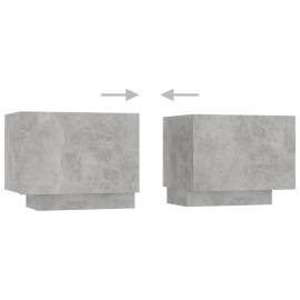 Comodă tv, gri beton, 100x35x40 cm, pal, 7 image