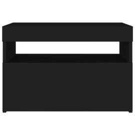 Comodă tv cu lumini led, negru, 60x35x40 cm, 10 image