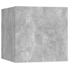 Dulap tv montaj pe perete, gri beton, 30,5x30x30 cm, 2 image
