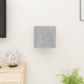 Dulap tv montaj pe perete, gri beton, 30,5x30x30 cm, 4 image