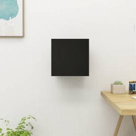 Dulap tv montaj pe perete, negru, 30,5x30x30 cm, 3 image