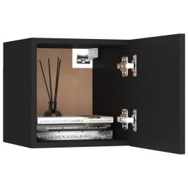 Dulapuri tv montaj pe perete, 2 buc., negru, 30,5x30x30 cm, 7 image