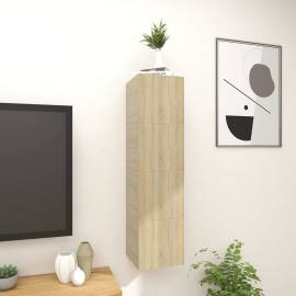 Dulapuri tv montaj pe perete 4 buc. stejar sonoma 30,5x30x30 cm, 3 image