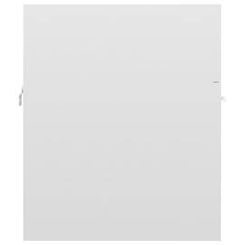 Dulap de chiuvetă, alb extralucios, 41x38,5x46 cm, pal, 6 image