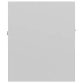Dulap de chiuvetă, alb extralucios, 90x38,5x46 cm, pal, 6 image
