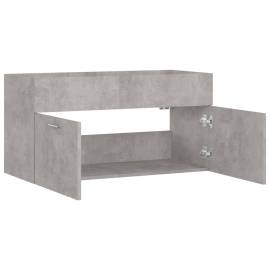 Dulap de chiuvetă, gri beton, 90x38,5x46 cm, pal, 7 image